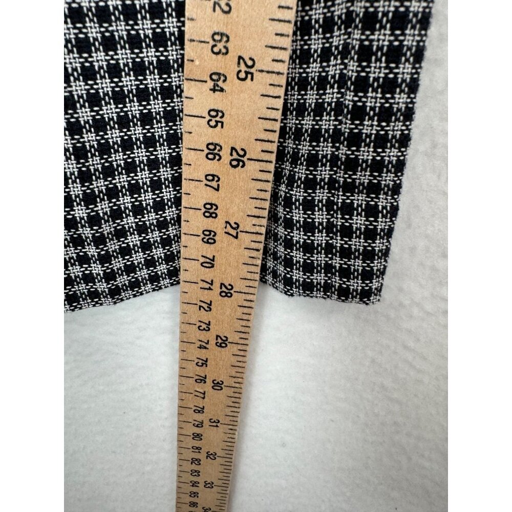 Veronica Beard Houndstooth Pattern Cropped Straig… - image 6